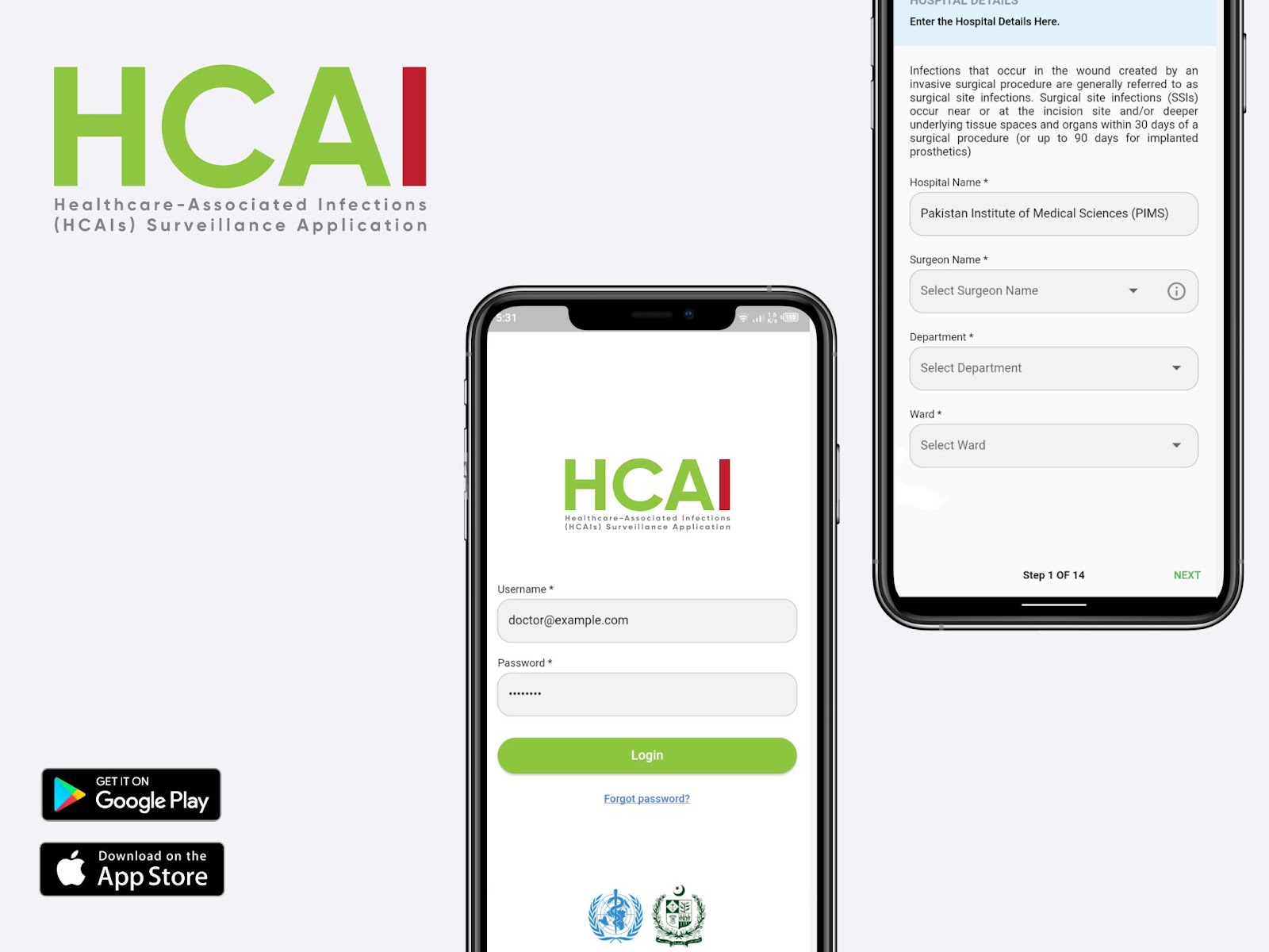 HCAI Surveillance Mobile Application