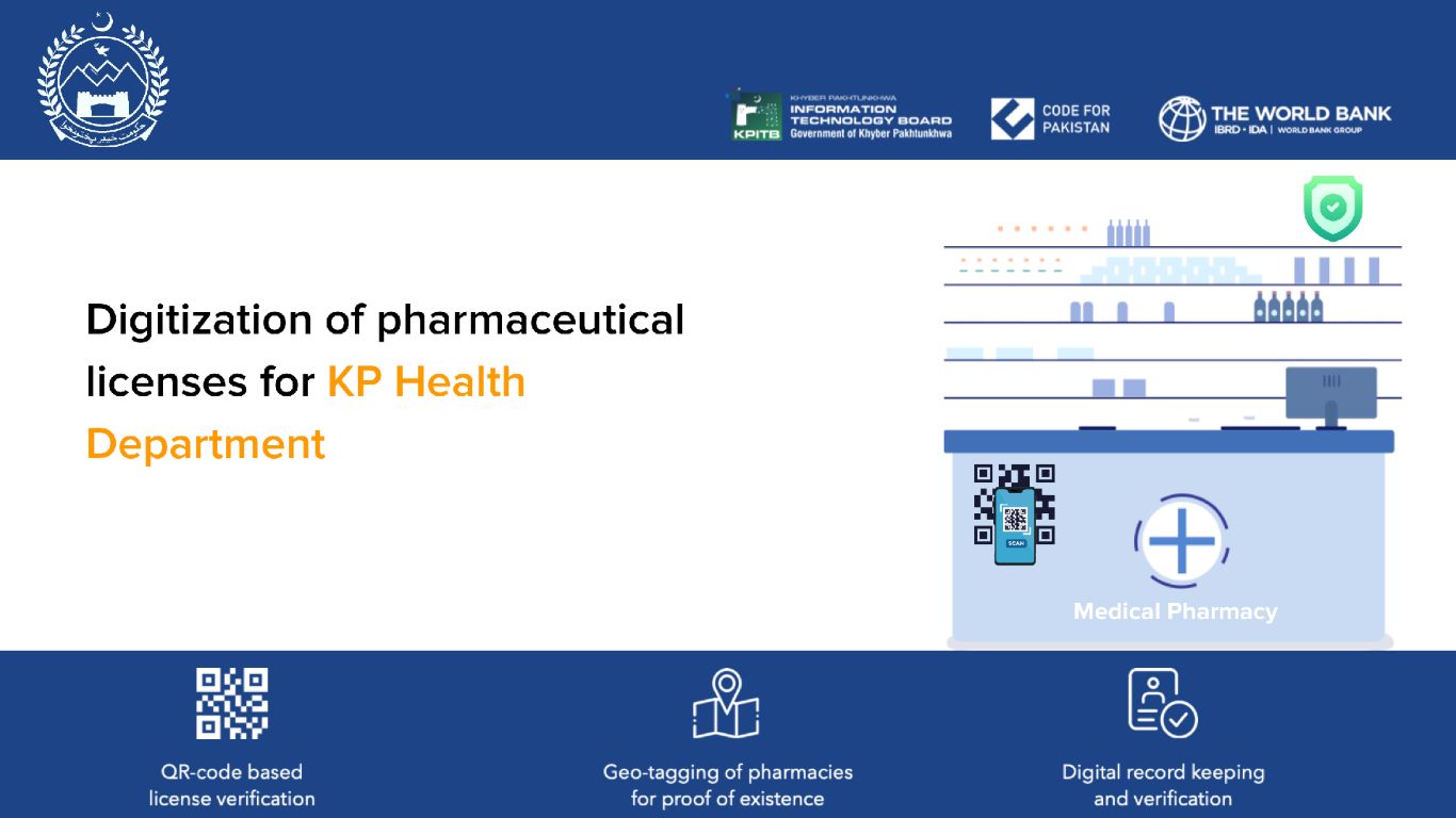 Digitisation of Pharmaceutical Licenses in KP